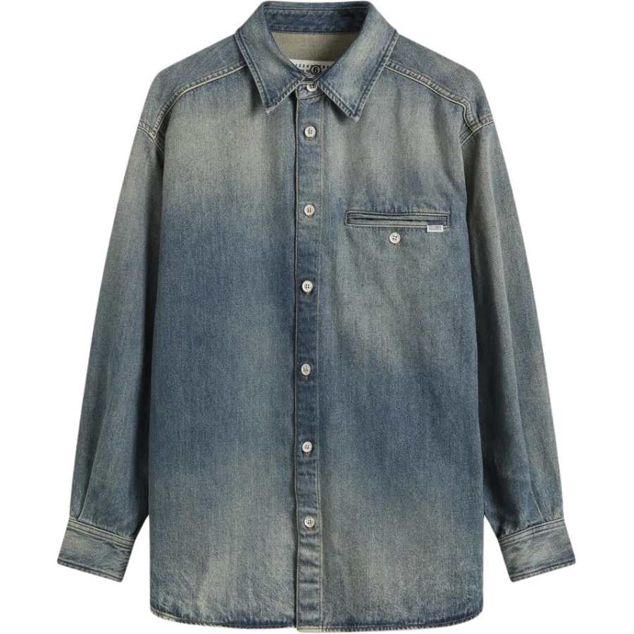 MM6 Maison Margiela Long-Sleeved Denim Shirt