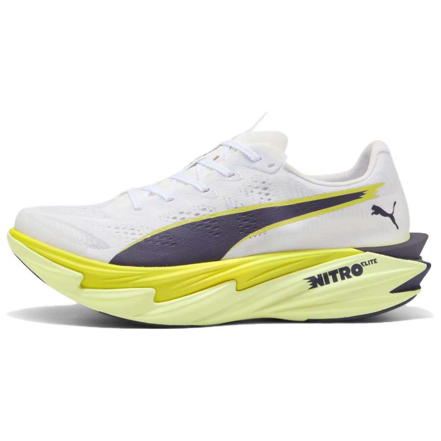 PUMA Deviate Nitro Elite 4 Comfortable Breathable And Resilient Racing Running Shoes Women's White
