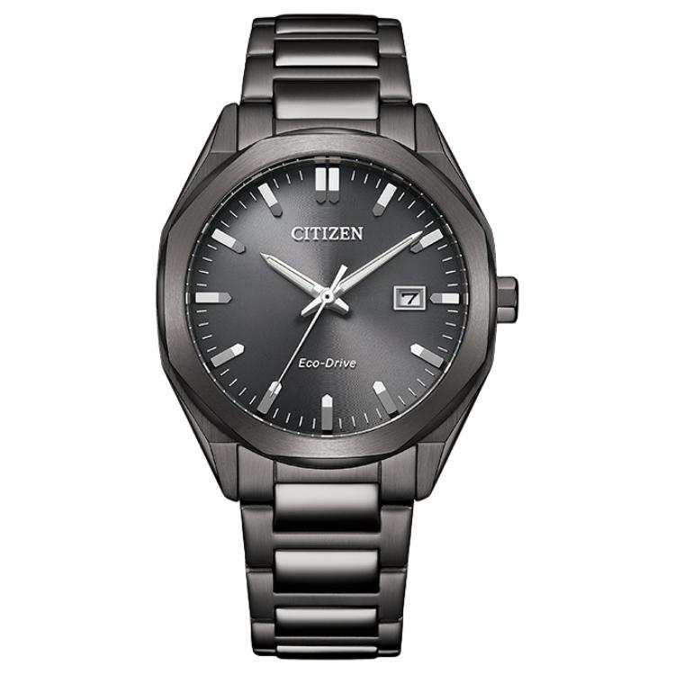 CITIZEN Ecology Drive Collection Light Powered Quartz Movement Watch Men's Watches Black Dial