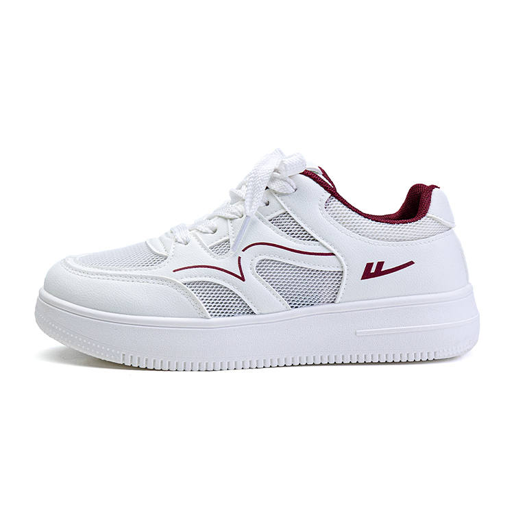 Warrior Low top Skateboard Shoes Women's White Burgundy