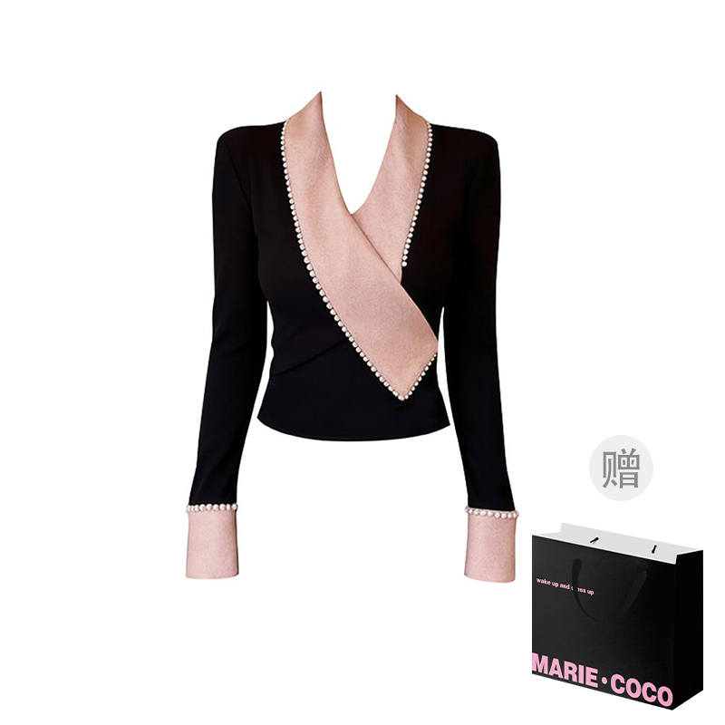 MARIE·COCO Knitwear Women's V Neck Top V Neck Moderate A Line