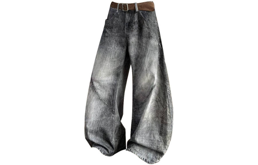 OKUS Jeans Unisex Smoke Gray Moderate Scimitar Pants