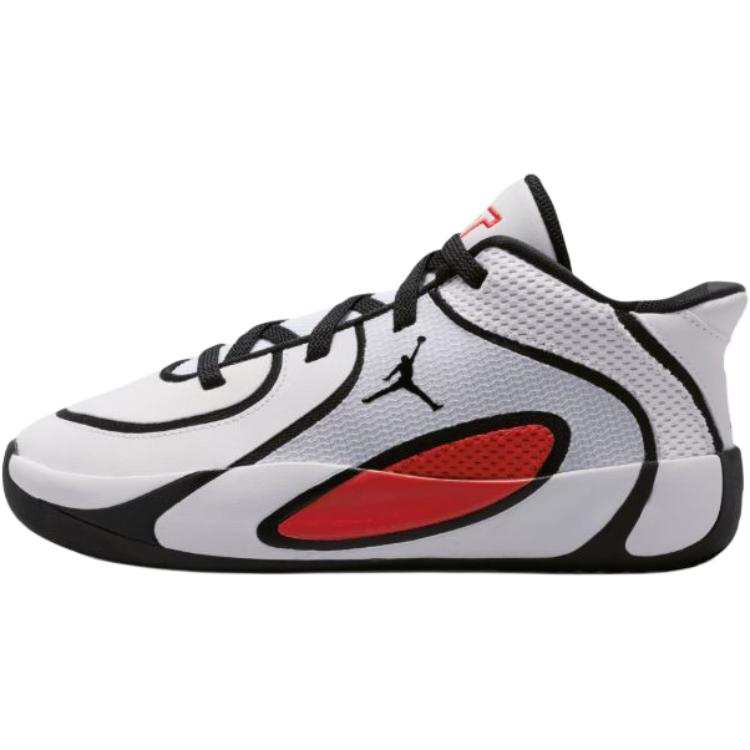 Jordan Jordan Tatum 4 Low top Children's Basketball Shoes White Black Red Children Aged 3 7 Years Old