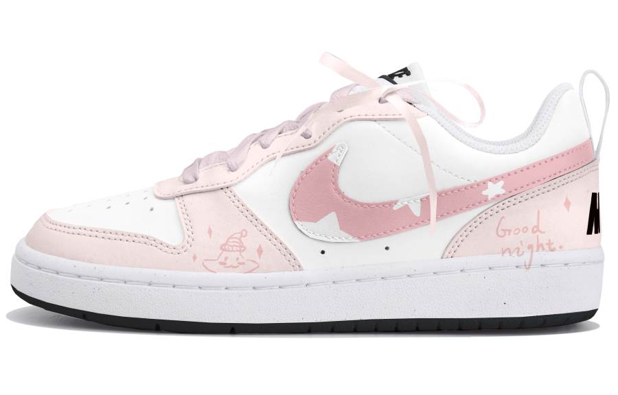 Nike Nike Court Borough Low top Kids' Skateboarding Shoes White Pink Teenagers