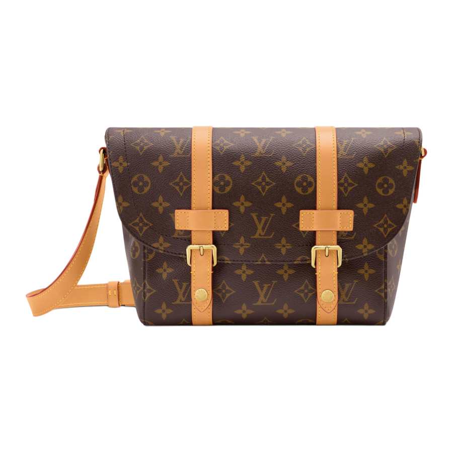 LOUIS VUITTON CHRISTOPHER Monogram Archive Coated Canvas Messenger Bag, Shoulder Bag, Crossbody Bag Regular Men's Brown