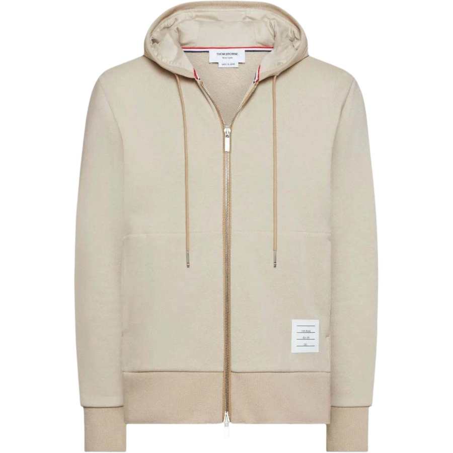THOM BROWNE Thom Browne 4-Bar zip-up hoodie