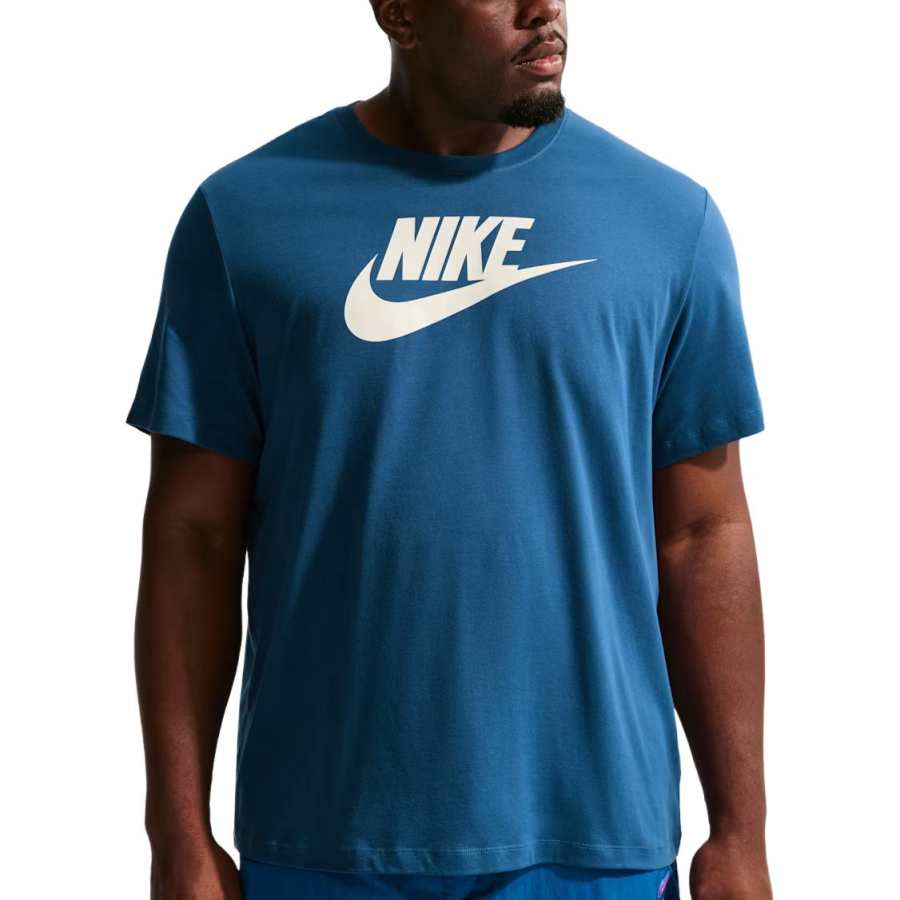 Nike Nike Sportswear T Shirts Men's Field Blue Crew Neck Moderate