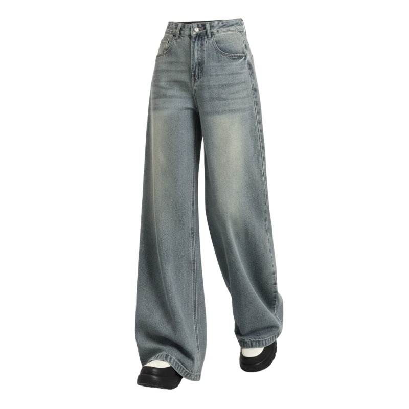 Sugarfunk Jeans Women's Blue Moderate Wide Leg Pants