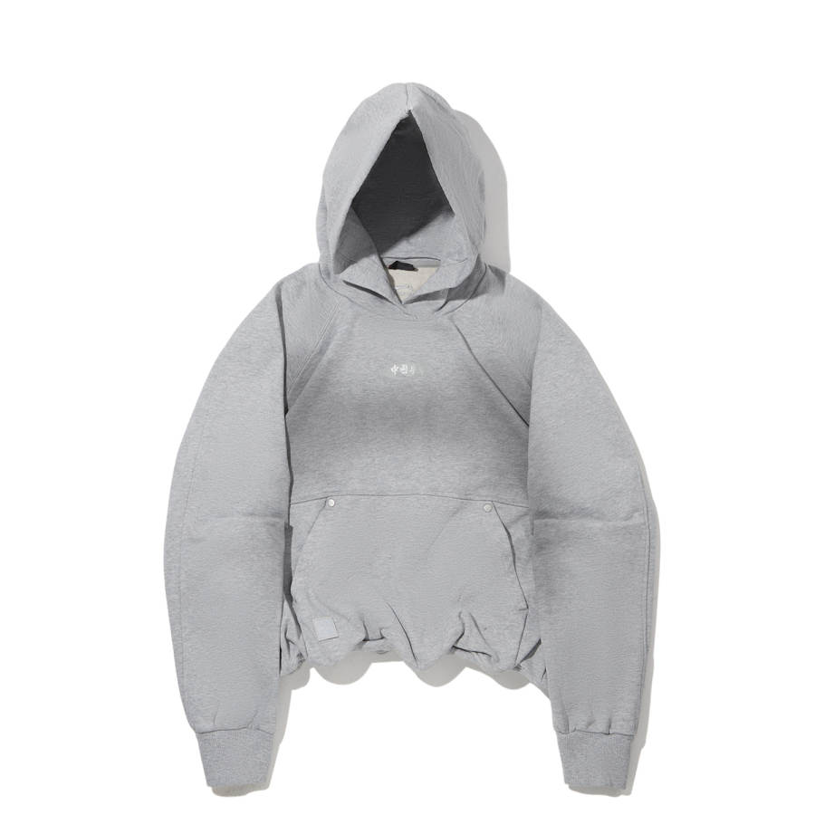 Li-Ning Li Ning Sweatshirts Women's Heather Gray Light Gray Hooded Moderate Regular