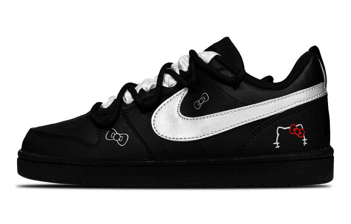 Nike Nike Court Borough 2 Slip Resistant Low top Kids' Skateboarding Shoes Silver Unisex