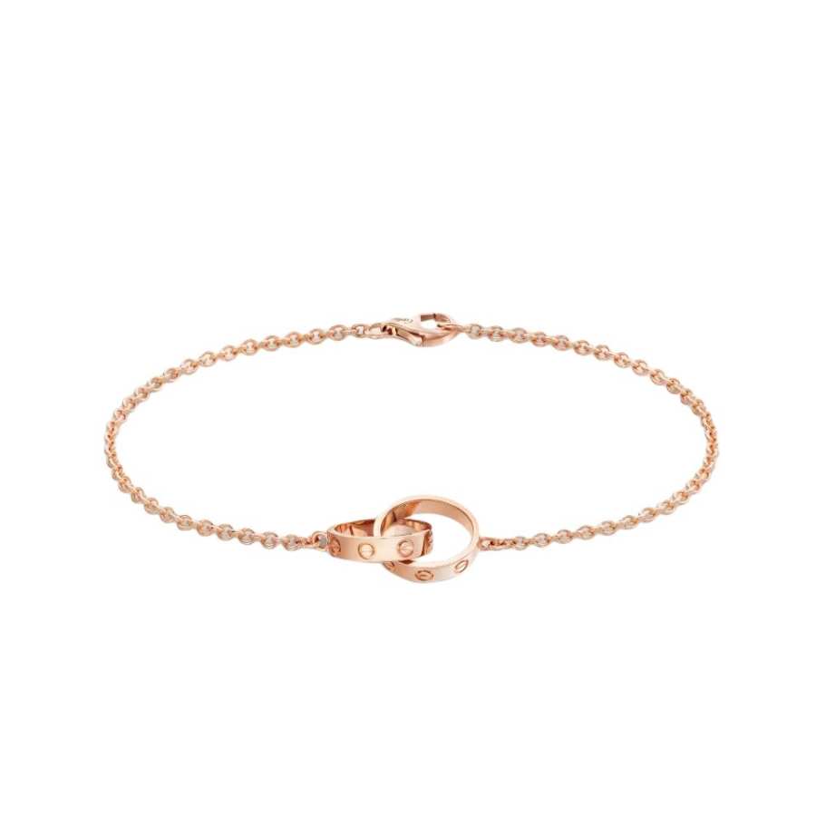 CARTIER LOVE 18K Gold Bracelets Unisex Rose Gold