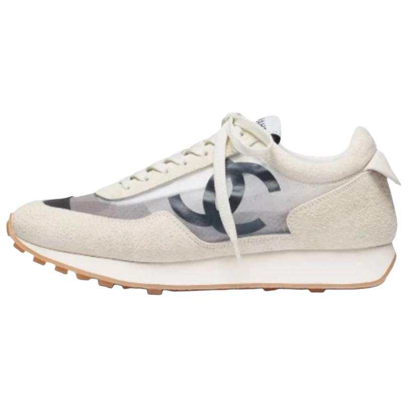 CHANEL 26P Low top Casual Shoes Women's Ecru