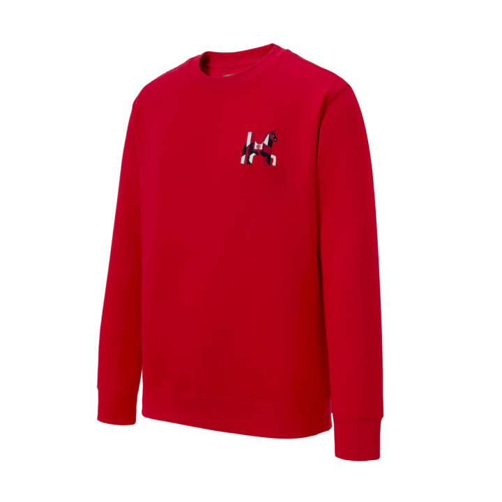 Adidas Adidas X HLA Sweatshirts Men's Red Crew Neck Moderate