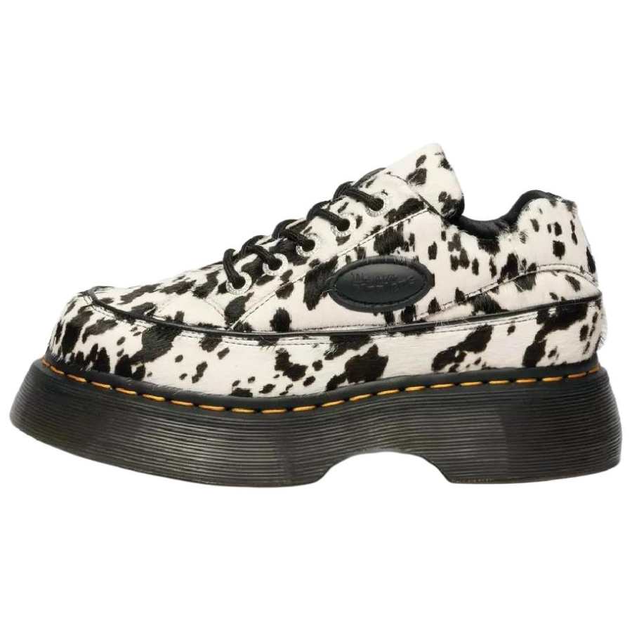 Dr.Martens BUZZ Leather Casual Leather Shoes Women's Black White
