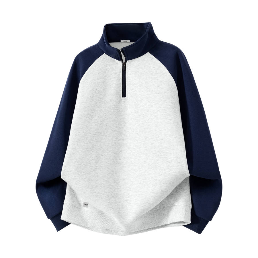 MINISO Sweatshirts Unisex Stand Collar Moderate Cardigan