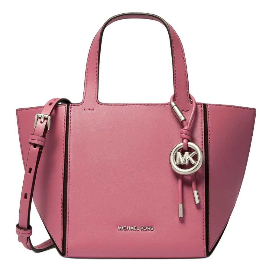 MICHAEL KORS Jordi Cow Leather Handbag Small Women's Rose Red