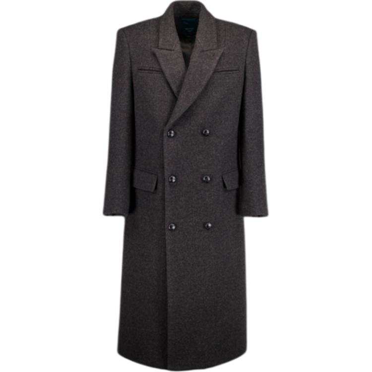 Undermycar FW25 SLIM FIT TAILORED DOUBLE COAT DARK BROWN Coat Men's