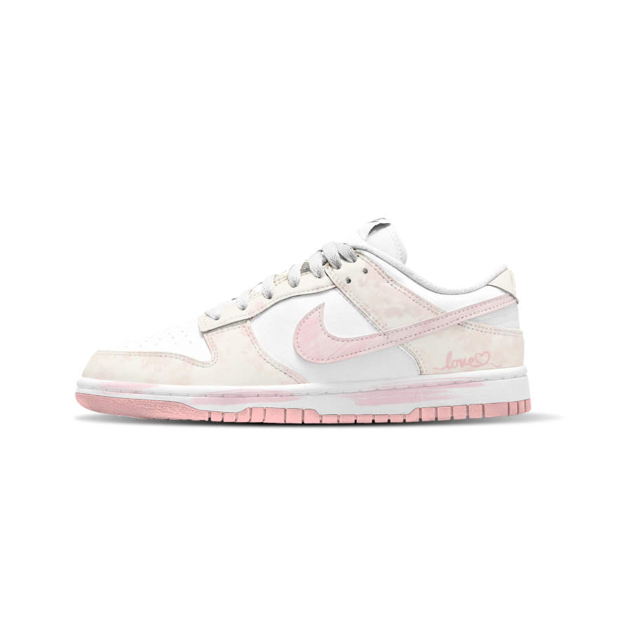 Nike Nike Dunk Whispers Of The Heart Cushioning Lightweight Low top Skateboard Shoes Women's Pink
