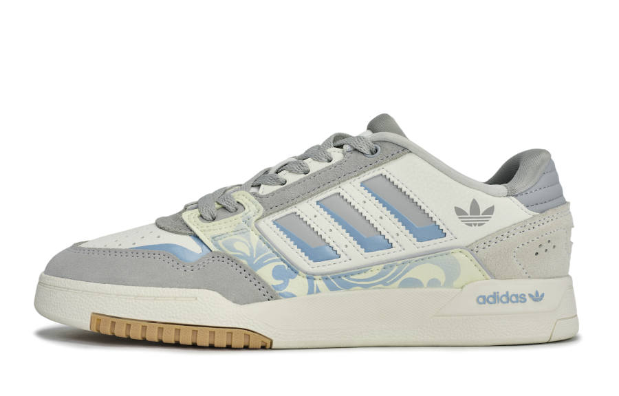 Adidas Originals Drop Step 2.0 811 Manufacturing, Blue Gray Cirrus Low top Skateboard Shoes Unisex Gray White Blue