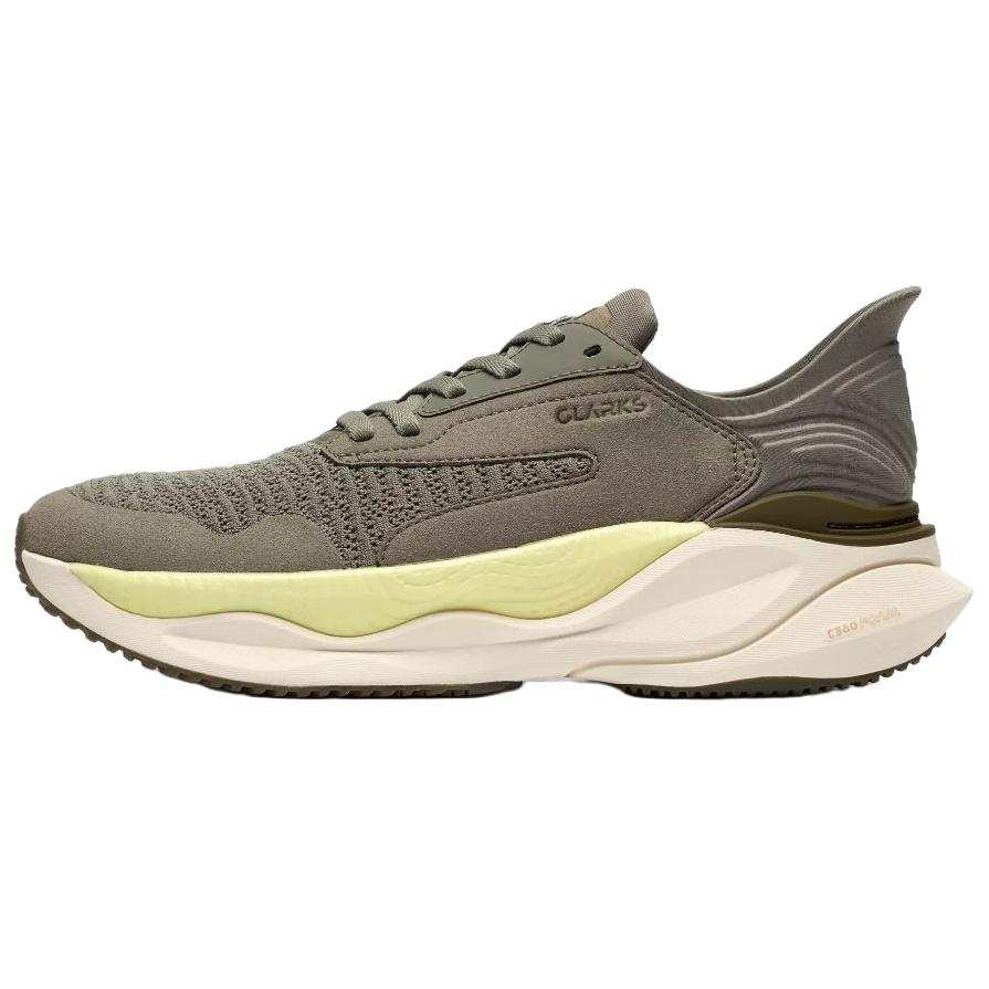 Clarks Pace Fabric Low top Casual Shoes Men's Green