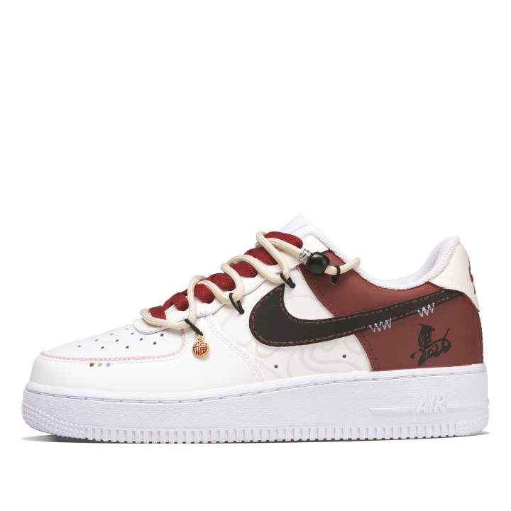 Nike Nike Air Force 1 The Steed Welcomes Spring Leather Abrasion Resistant Slip Resistant Abrasion Resistant Slip Resistant