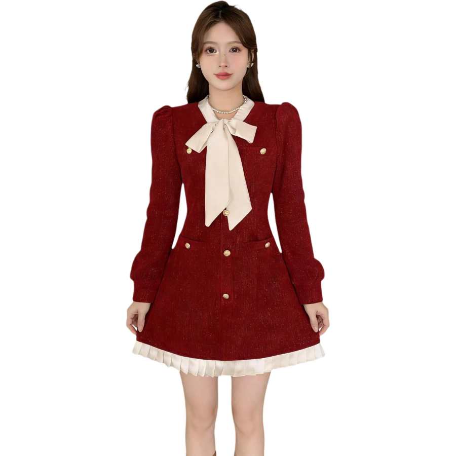 VENICEW Long Sleeved Dress Women's