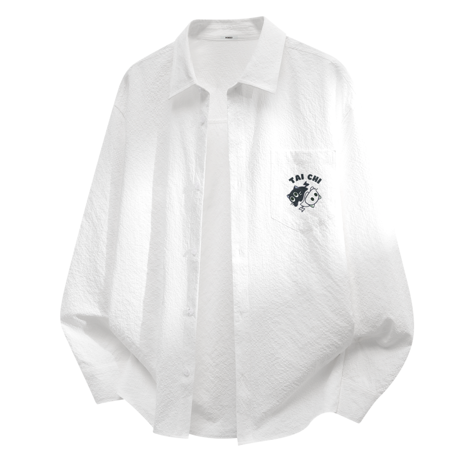 MINISO MINISO Shirts Unisex Lapel Moderate Shirt