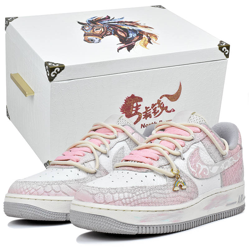Nike Nike Air Force 1 Abrasion Resistant Slip Resistant Low top Skateboard Shoes Women's