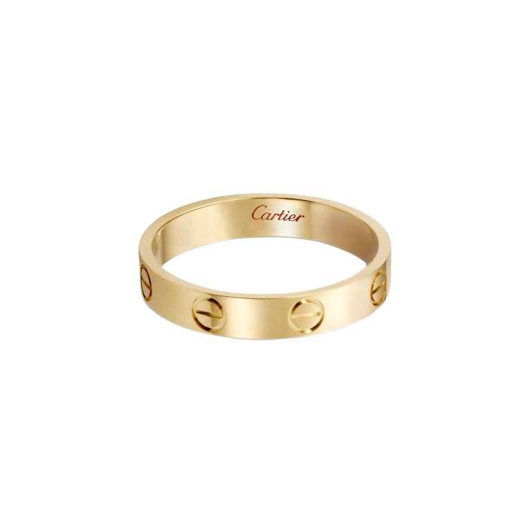 CARTIER LOVE 18K Gold Rings Unisex Gold