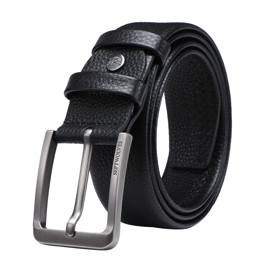 SEPTWOLVES SEPTWOLVES Cow Leather Belts Men's 3.8cm