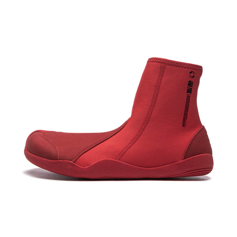 Li-Ning Li Ning Cushioning, Wear Resistant High top Casual Shoes Unisex Wealth Red
