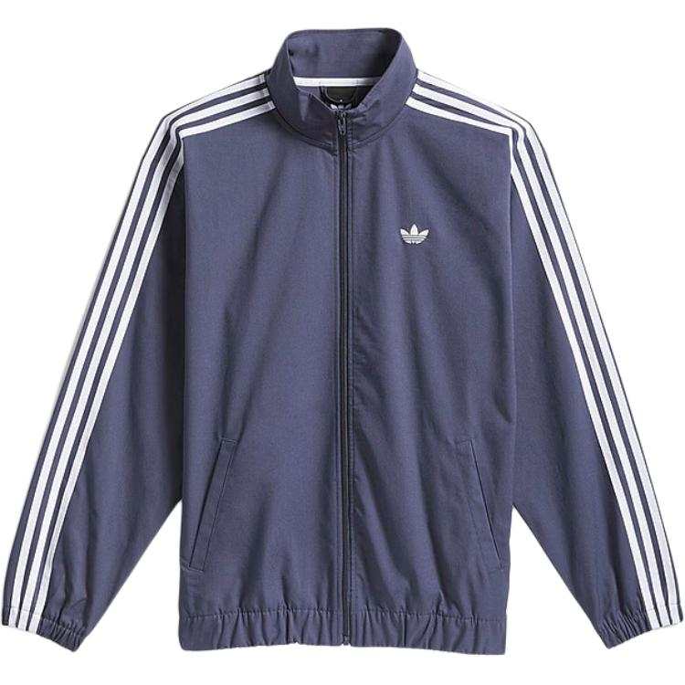 Adidas Originals Jackets Men's Navy Blue Stand Collar Moderate