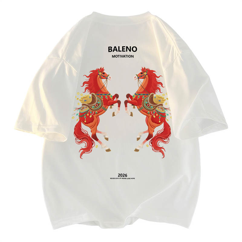 BALENO T Shirts Unisex Crew Neck Moderate Straight Fit