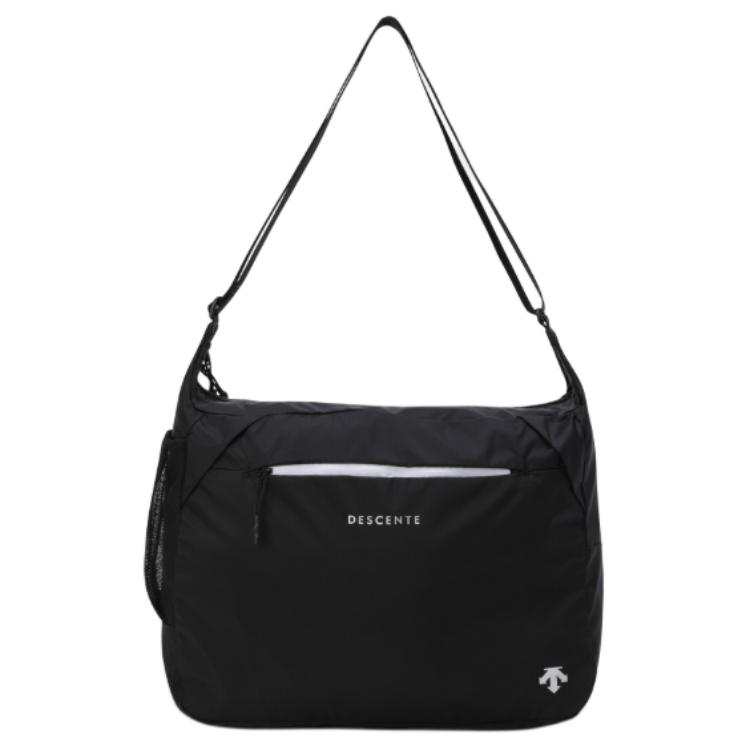 DESCENTE Nylon Shoulder Bag, Crossbody Bag Unisex Black
