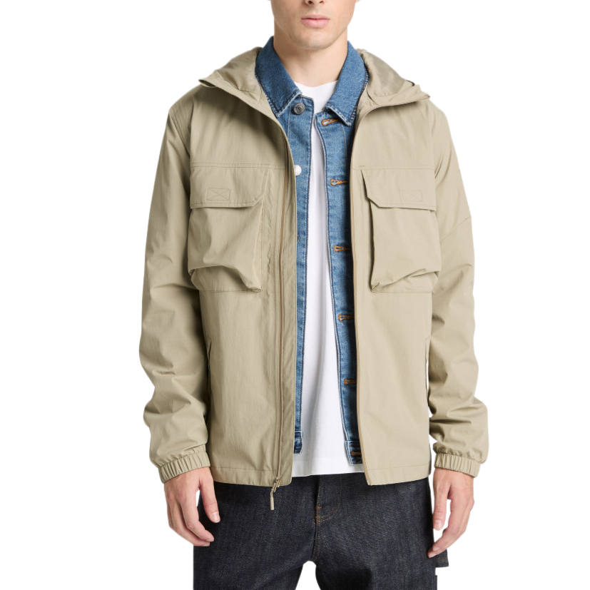 Timberland Jackets Men's Beige Hooded Moderate Other