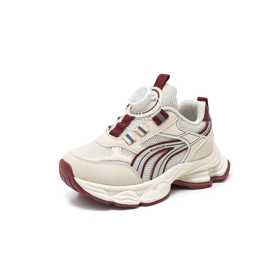 Warrior Athletic Shoes Synthetic Leather Lightweight Cushioning, Breathable, Slip Resistant, Anti Kick Low top