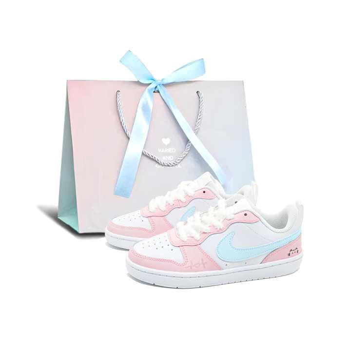 Nike Nike Skateboard Shoes Unisex Low Top White, Pink, Blue