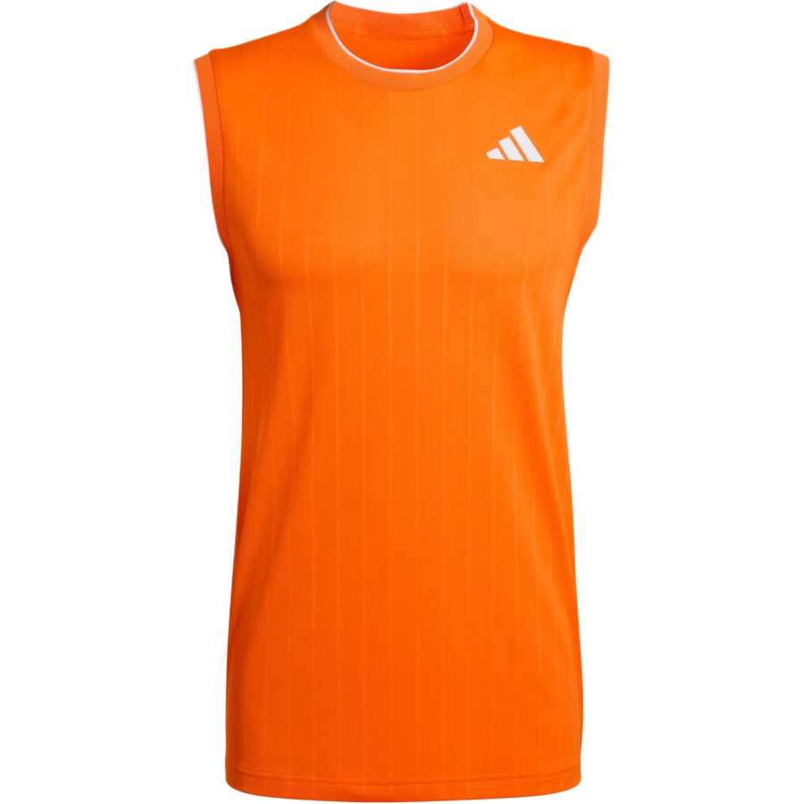 Adidas Adidas Tennis Tank Tops Men's Pure Orange Crew Neck Moderate Other