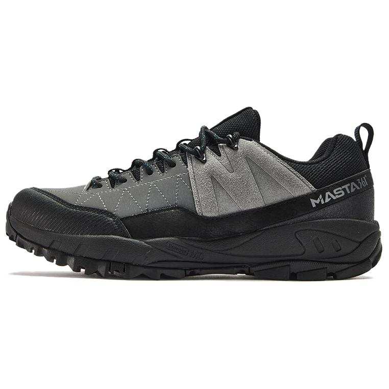 361° Xingshan Abrasion Resistant Cushioning Abrasion Resistant Cushioning Low top Mountaineering Shoes Men's Black Gray