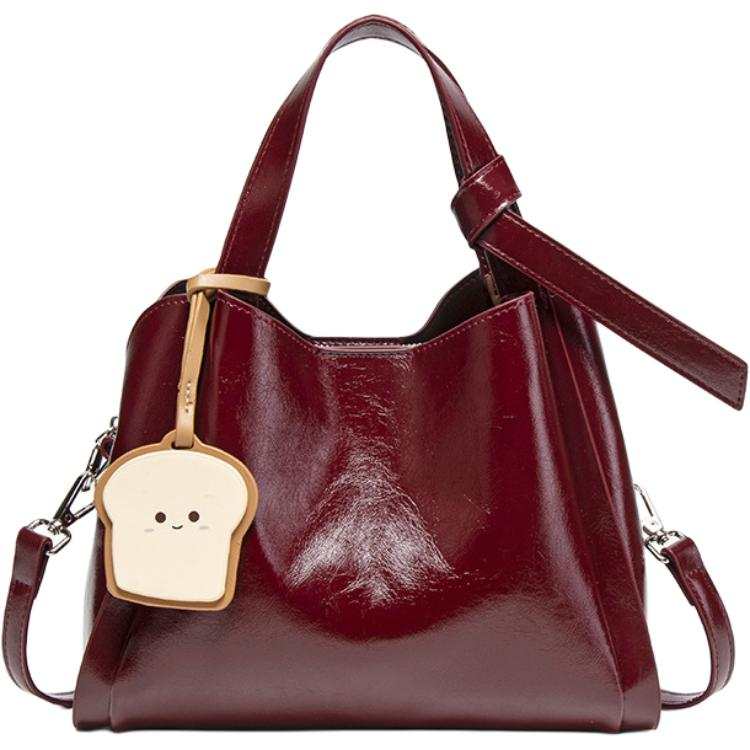 PAYOT Synthetic Leather Handbag Regular Women's Burgundy
