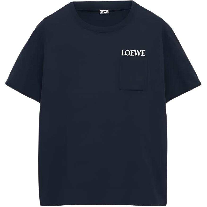 Loewe Logo Embroidered Crewneck T-Shirt