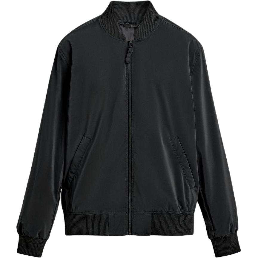 ZARA ZARA Jackets Men's Black Baseball Collar Thin Pilot