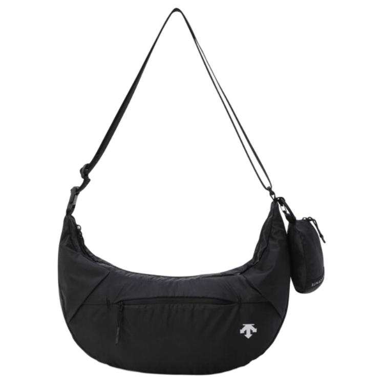 DESCENTE DESCENTE Polyester Crossbody Bags Unisex Black