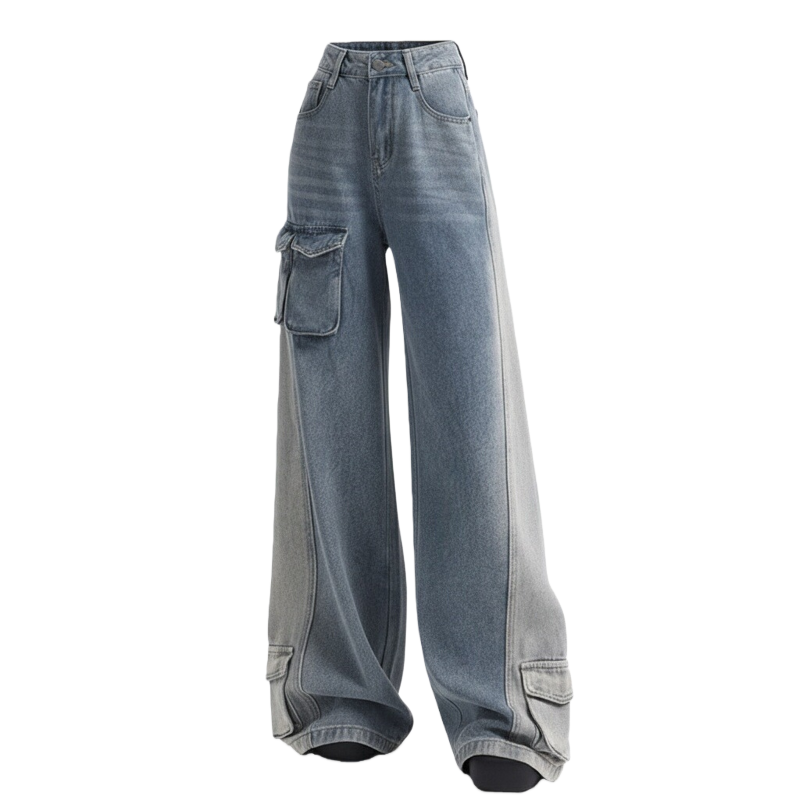 Sugarfunk Jeans Women's Vintage Blue Moderate Wide Leg Pants