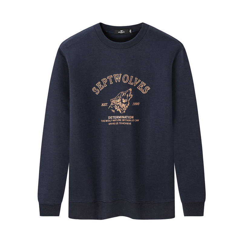 SEPTWOLVES SEPTWOLVES Sweatshirts Men's Crew Neck Moderate