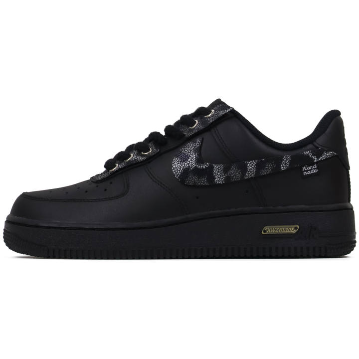 Nike Nike Air Force 1 Abrasion Resistant Low top Skateboard Shoes Unisex Black