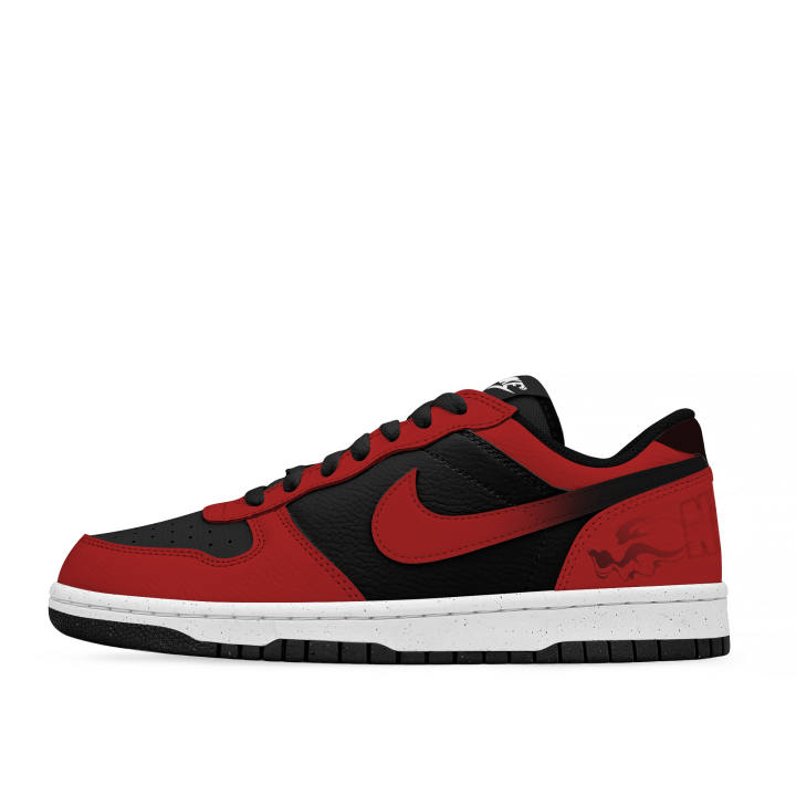Nike Nike Big Low Lu Cushioning Abrasion Resistant Slip Resistant Low top Skateboard Shoes Unisex Black Red