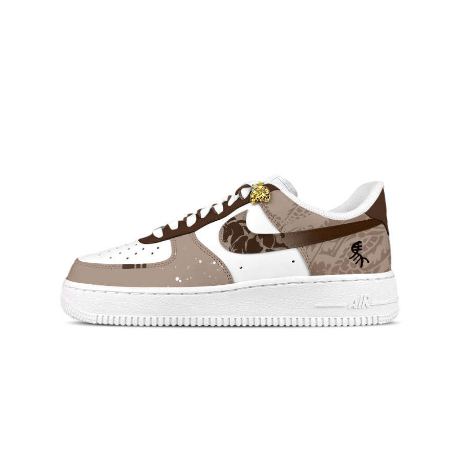 Nike Nike Air Force 1 BNK Sand Gallop Low top Skateboard Shoes Unisex Coffee