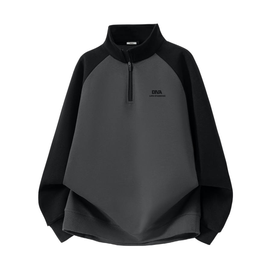 MINISO Sweatshirts Unisex Stand Collar Moderate Cardigan