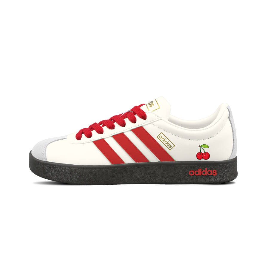Adidas Adidas VL COURT 2.0 Red Edge Blossom Low top German Army Trainers Unisex Cherry Red